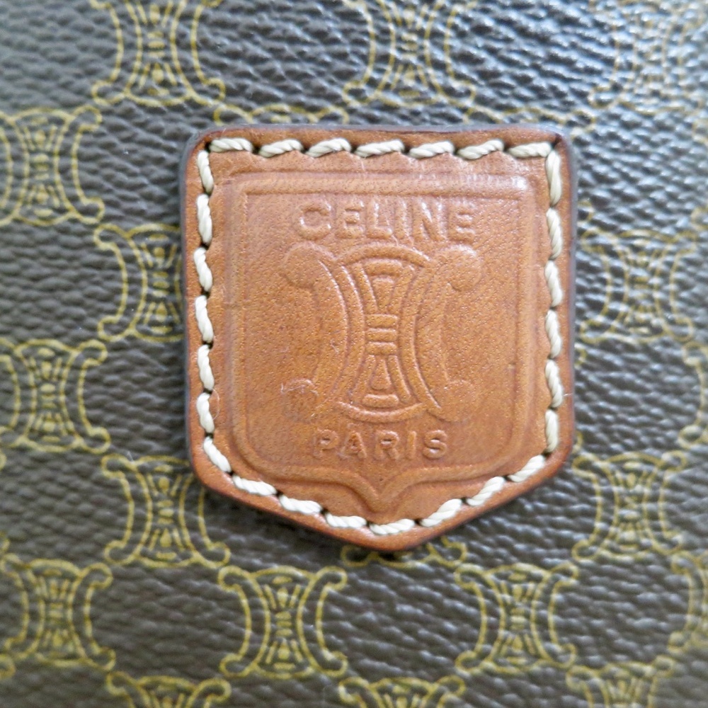 Celine Macadam Tote with COA Size Medium Vintage Circa 1970-80 - Picture 3 of 16